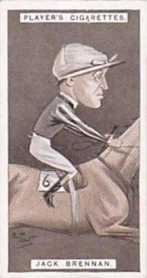 Player Vintage Cigarette Card Racing Caricatures 1925 No 7 Jack Brennan