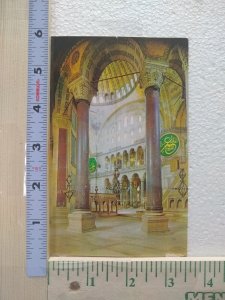 Postcard Interior of Saint Sophia Museum, Istanbul, Turkey