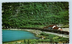 LAKE BENNETT, Yukon, Canada ~ White Pass & Yukon RAILROAD DEPOT c1960s  Postcard