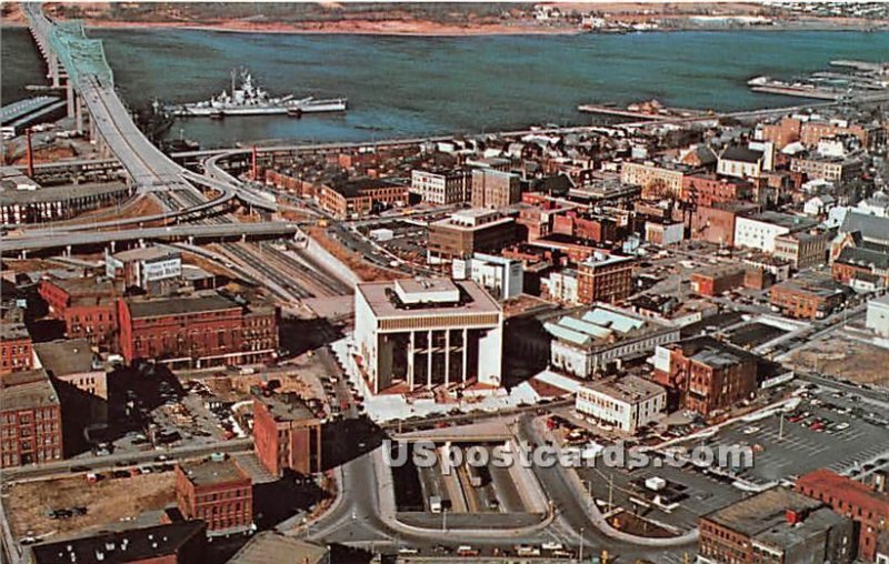 City Hall builtover Route 195 - Fall River, Massachusetts MA