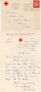 British Red Cross Nurse Society 1955 Old Berskhire Letter & Cover