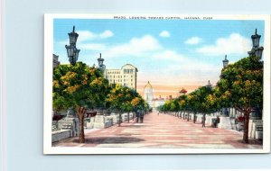 Prado Avenue, Looking Toward Capitol, Havana, Cuba M-25470