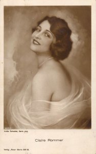 Claire Rommer movie film cinema star beauty actress postcard
