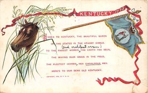 Kentucky 1792 Horse and flag Misc Kentucky  
