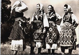 Yugoslavia Women in National Costume Vintage RPPC BS.28