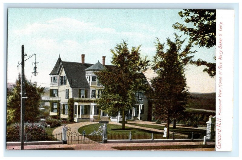Home of Mary Eddy Concord NH New Hampshire Postcard (EN13)