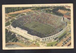 EAST LANSING MICHIGAN STATE SPARTANS FOOTBALL STACIUM VINTAGE POSTCARD 1954