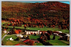 Fall Colors, The Fallsview Ellenville Catskills NY, Vintage Aerial View Postcard