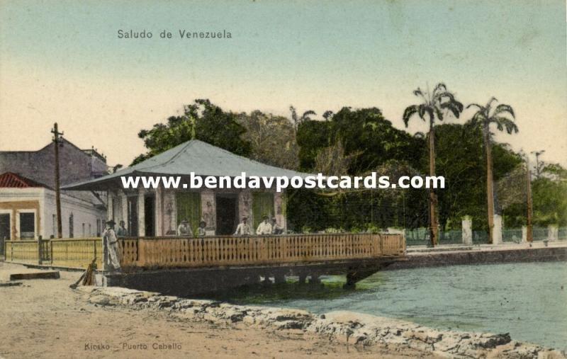 venezuela, PUERTO CABELLO, Kiosko (1910s) Rosswaag, Joyeria y Relojeria 