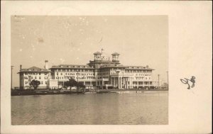 Spring Lake Beach NJ Hotel c1905 Real Photo Postcard