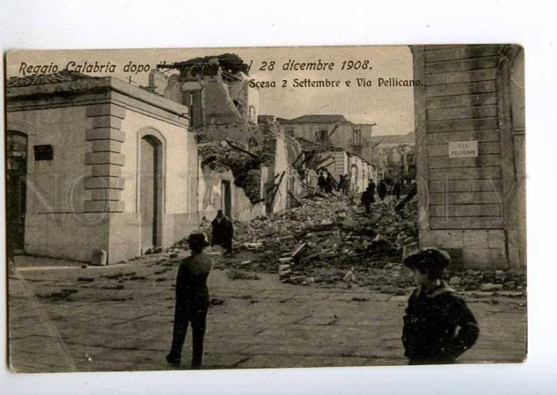 213889 ITALY earthquake Messina Reggio-Calabria 1908 year