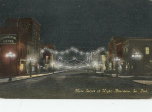 ABERDEEN , South Dakota , 1910 ; Main Street at Night
