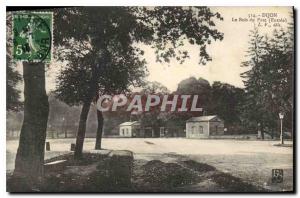 Old Postcard Dijon Le Bois du Port Entree