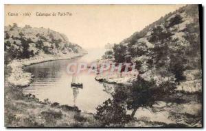 Old Postcard Cassis Calanque of Port Pin