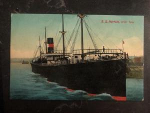 Mint England Picture Postcard SS Norfolk Cargo Ship