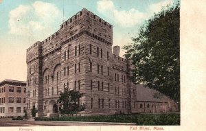 Vintage Postcard 1906 Armory Historical Building Fall Fall River Massachusetts