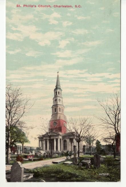 SC   CHARLESTON   ST PHILIP'S CHURCH  postcard