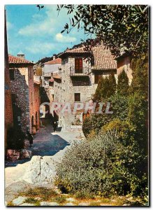 Modern Postcard The French Riviera and its picturesque villages Old street Tu...