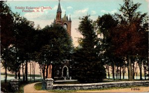 Postcard NY Potsdam Trinity Episcopal Church