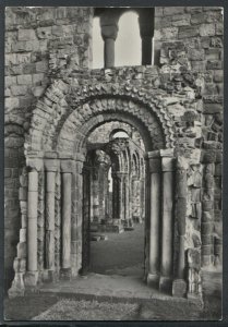 Northumberland Postcard - West Doorway ofLindisfarne Priory, Holy Island   T8645