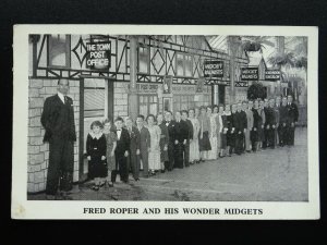Entertainer Theatre Act FRED ROPER & HIS WONDER MUDGETS c1930s Postcard