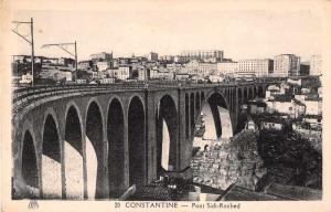 Constantine Algeria Pont Sidi Rached Scenic View Antique Postcard J50270