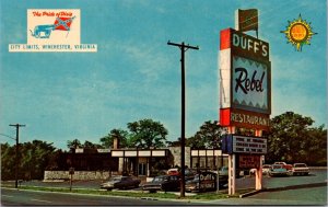 Postcard Duff's Quality Court Resort Motel and Restaurant Winchester, Virginia