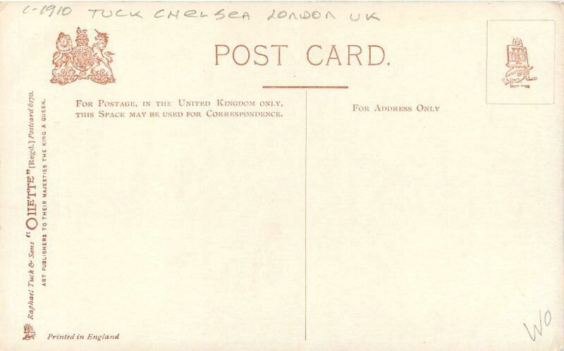 UK Chelsea London Quaint Houses #6170 C-1910 Tuck Postcard 22-7569
