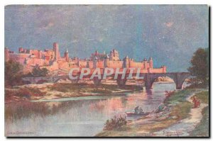 Old Postcard Cite Carcassonne