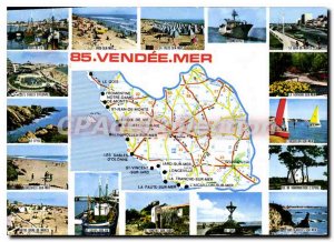 Postcard Modern Vendee Ankh Sea island of Yeu Longeville-sur-mer Fromentine J...