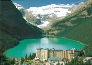 Canmore Canada Lake Louise Mt Victoria Hotel Chateau Lk Louise  Postcard  # 7043