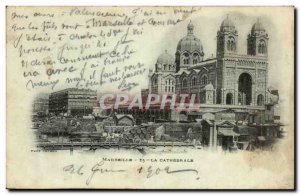 Old Postcard Marseille La Cathedrale