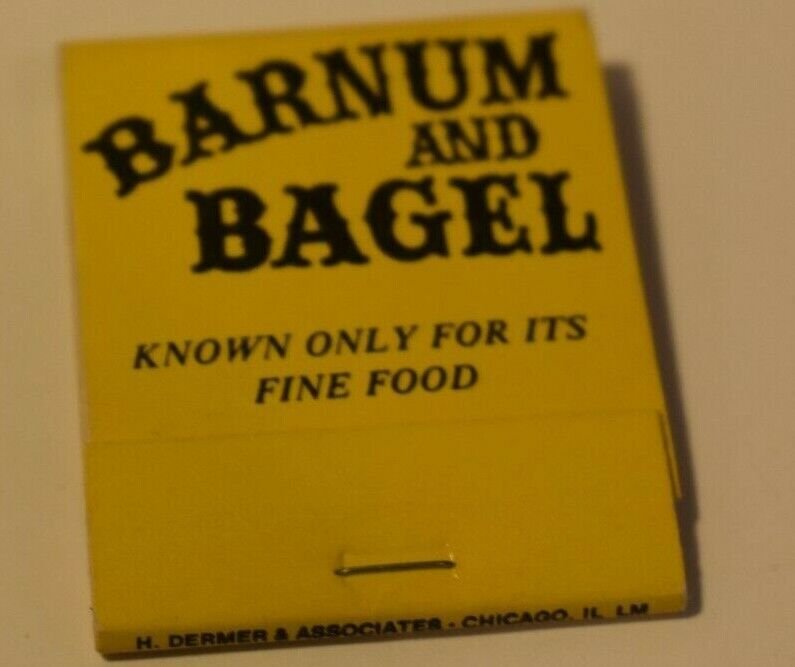 Barnum and Bagel Restaurant Skokie Illinois 20 Strike Matchbook