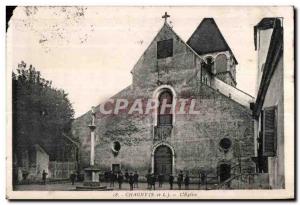 Old Postcard Chagny S and L L Church Children