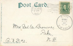 Squirrel Island, Maine Rocky Coast, 1905 Postcard  Postally Used