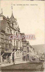 Old Postcard Saverne Bas Rhin Grande Rue