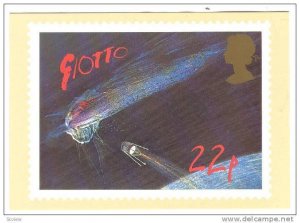 UK Halley´s Comet Stamp Postcard 1986 , 22p