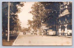 J87/ Canton Ohio RPPC Postcard c1910 Meyers Lake Amusement Park Railway 104