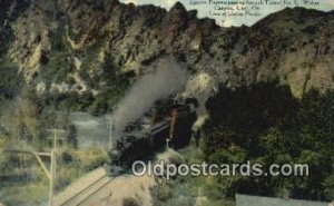 Eastern Express, Tunnel No.3 Weber Canyon, Utah, UT USA Train Writing On Back...