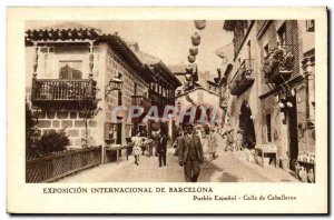 Old Postcard Spain Espana Spain Exposicion Internacional Barcelona Pueblo Esp...