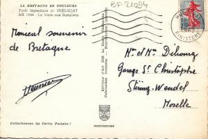 BF21094 huelgoat la mare aux sangliers  france front/back image