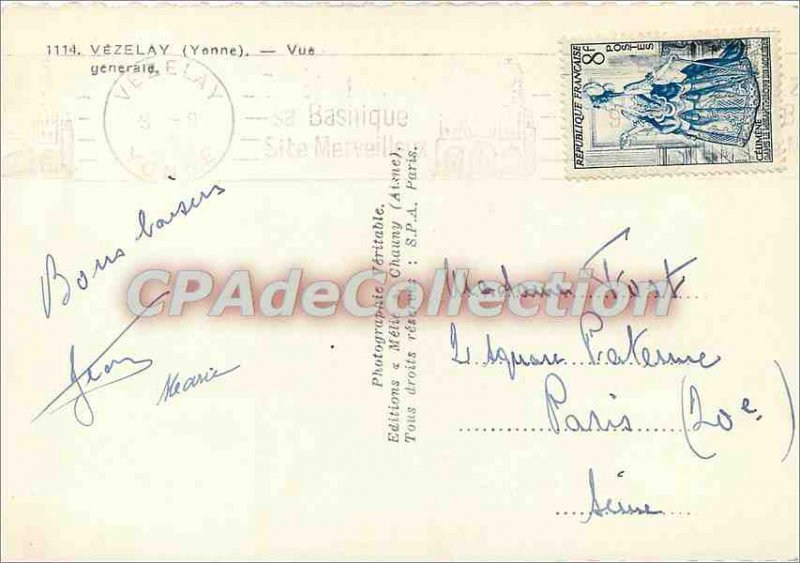 Modern Postcard Vezelay (Yonne) General view
