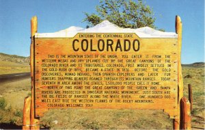 US    PC4324 COLORADO WELCOME SIGN, COLORADO