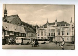 233125 GERMANY BUTZOW Freedom square BUSES Vintage postcard