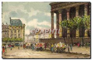 Paris Old Postcard La Madeleine