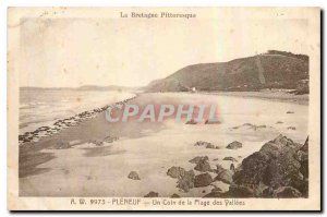 Old Postcard Brittany Pleneuf A Picturesque Corner of Beach des Vallees