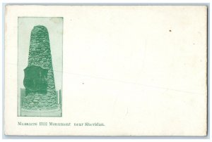 c1905 Massacre Hill Monument Near Sheridan Wyoming WY Unposted Antique Postcard