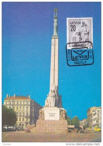 RIGA, Latvia, PU-1992; Monument, Tevzemei Un Brivibai