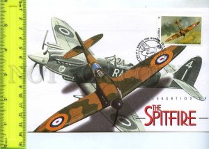 242130 GAMBIA Celebration of Spitfire PLANES 1996 year FDC