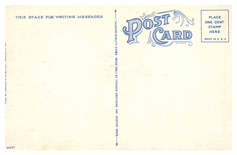 Postcard GARDEN SCENE Augusta Georgia GA AR6522